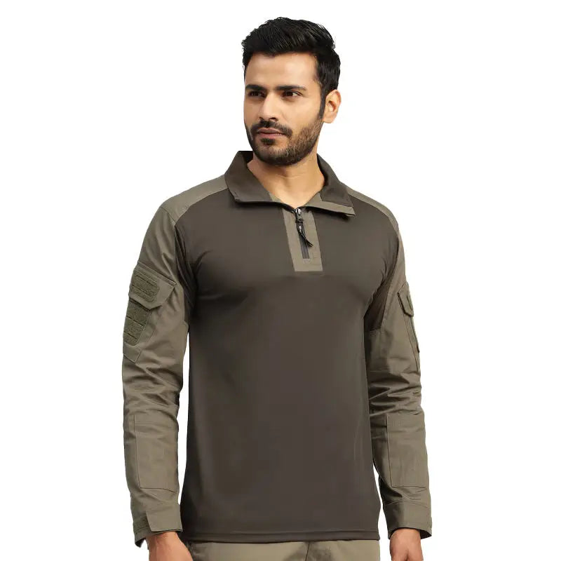 MountMiller Men’s Navigator Tactical T-Shirt - Olive Green / S - T-shirt