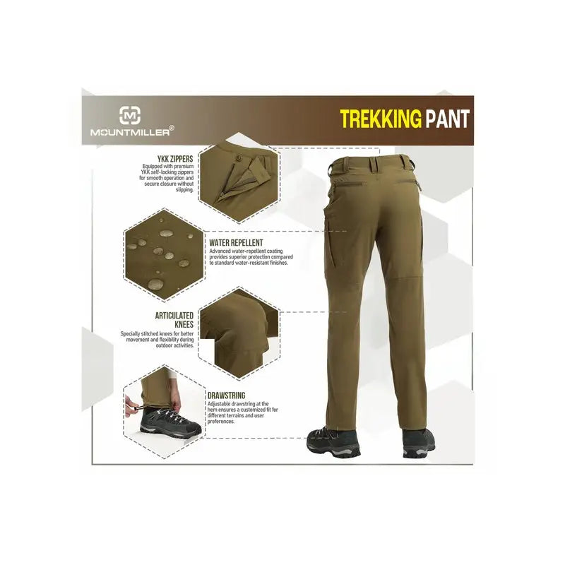 MountMiller Men’s PathFinder Trekking Pant - Cargos and Pants