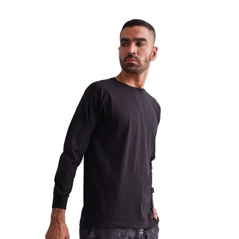 MountMiller Men’s Raglan Full Sleeves T-Shirt - Black / S - T-shirt