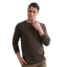 MountMiller Men’s Raglan Full Sleeves T-Shirt - Olive Green / S - T-shirt