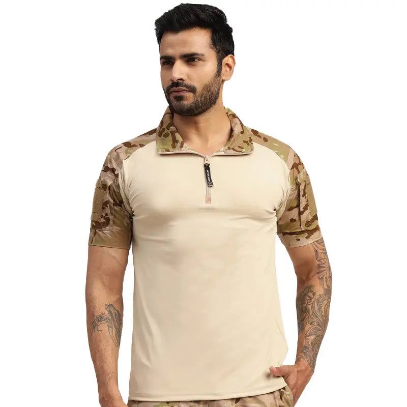 MountMiller Men’s Short Sleeves Tactical T-shirt - ARID / S - T-shirt