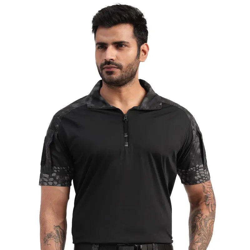 MountMiller Men’s Short Sleeves Tactical T-shirt - BLACKPYTHON / S - T-shirt