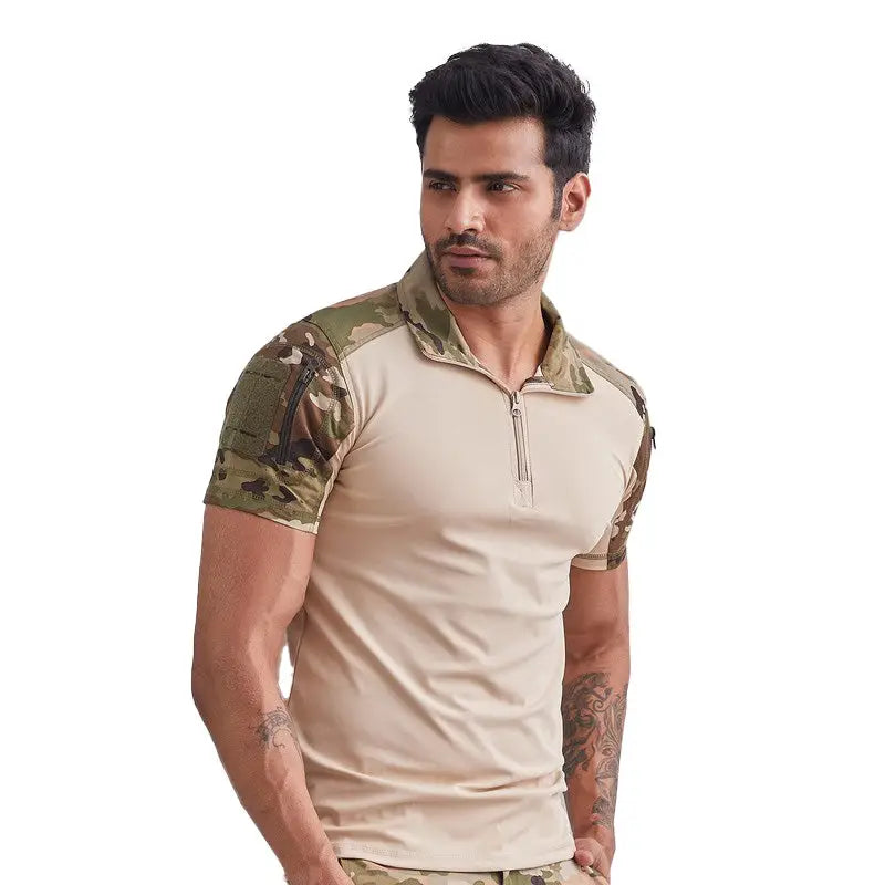 MountMiller Men’s Short Sleeves Tactical T-shirt - Multicolor / S - T-shirt