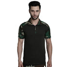 MountMiller Men’s Short Sleeves Tactical T-shirt - Woodland / S - T-shirt