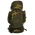 NLTW Adventure Camo Backpack 95L heavy-duty outdoor rucksack with multiple compartments and adjustable straps for camping and hiking.