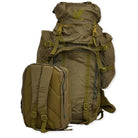 Green NLTW Adventure Travel 95L rucksack with multiple compartments, heavy-duty design, and adjustable straps.