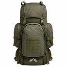 NLTW Compact Expedition 95 Lites Backpack Military-Style Outdoor Rucksack with External Utility Pockets - Olive Green