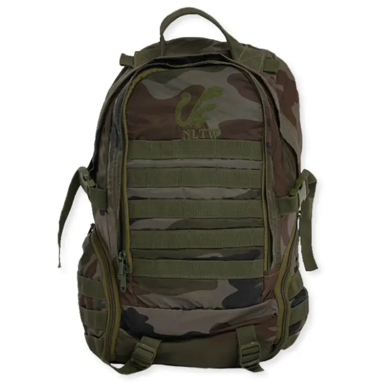 NLTW Compact Tactical Day Backpack in military style, 35-liter capacity, featuring multiple compartments and rugged design.