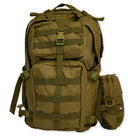 NLTW Expedition Tactical 55L heavy-duty outdoor backpack with multiple compartments and sturdy straps, designed for outdoor adventures.