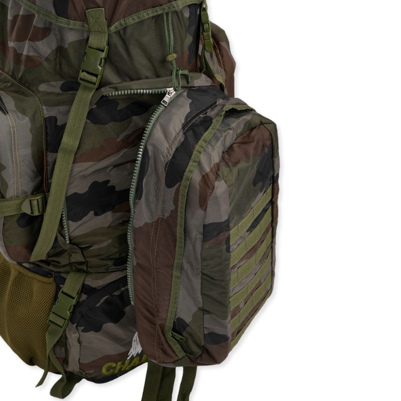 NLTW military-style tactical rucksack with 95L capacity, outdoor design, multiple utility pouches, and sturdy load-bearing features.