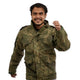 NLTW Men's Military Camo Utility Jacket with Multi-Pocket Tactical Outdoor Wear