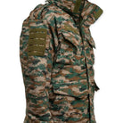 Men's military digital camo tactical jacket by NLTW, featuring rugged outdoor design and military-inspired camouflage pattern.