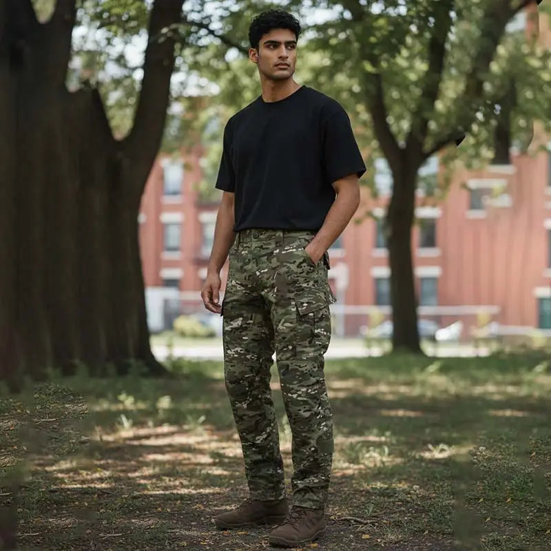 NLTW Men’s Tactical Cargo Pants | Multi Pocket Stretchable Outdoor Utility Trousers - Cargos and Pants