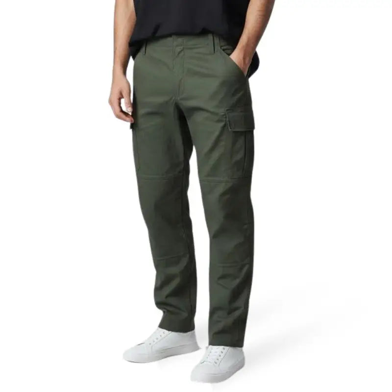 NLTW Men’s Tactical Cargo Pants | Multi Pocket Stretchable Outdoor Utility Trousers - Olive Green / 30 - Cargos