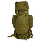Green NLTW military-style 95L travel backpack with large capacity outdoor rucksack and multiple compartments.