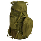 Green NLTW military-style 95L travel backpack with large capacity outdoor rucksack, rugged design, and multiple compartments.