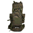 NLTW tactical 95-litre travel backpack with multiple compartments, rugged adventure rucksack for outdoor and travel use.