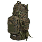 NLTW Tactical 95L travel backpack with multiple compartments, adventure rucksack in rugged design, suitable for outdoor travel.