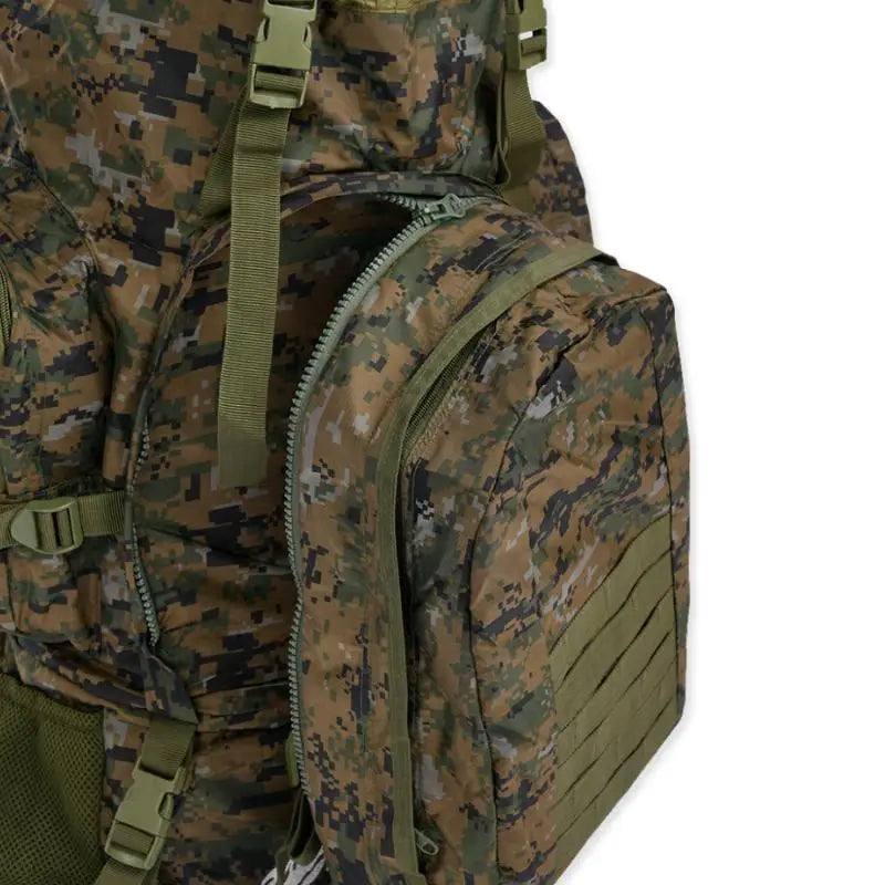NLTW tactical travel backpack with multiple compartments, 95 liters capacity, rugged design, ideal for adventure and outdoor travels.