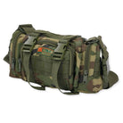 NLTW tactical duffel bag in camouflage with multiple compartments, military-style design, waist and sling straps.
