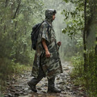NLTW Unisex Waterproof Rain Poncho |3-in-1 Raincoat Camping Mat & Emergency Shelter - Poncho