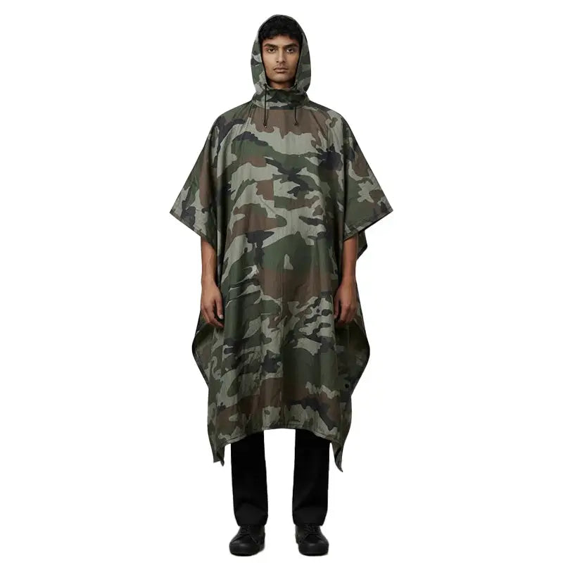 NLTW Unisex Waterproof Rain Poncho |3-in-1 Raincoat Camping Mat & Emergency Shelter - Poncho