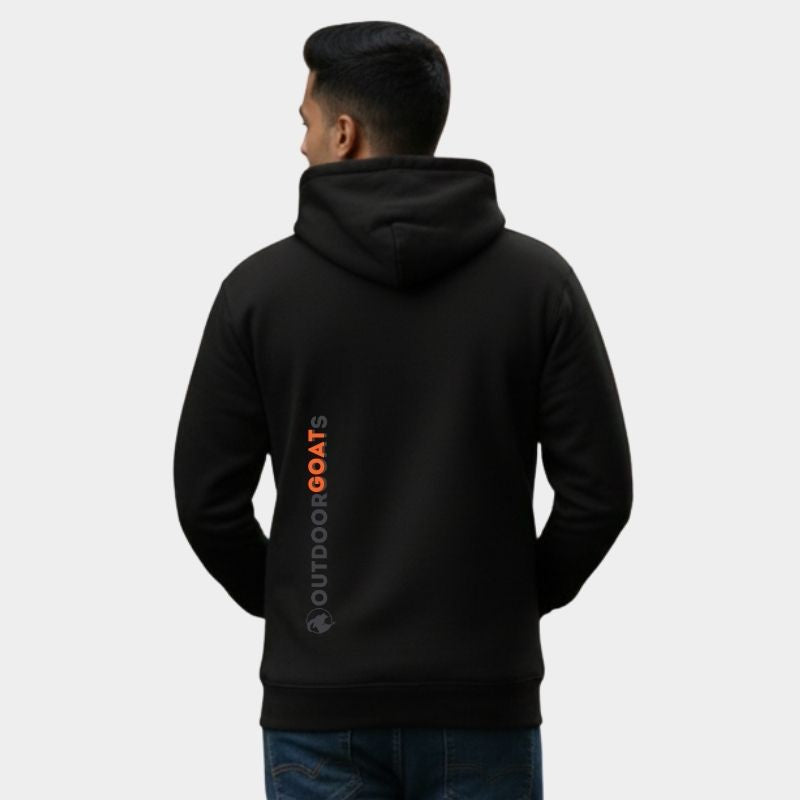 OutdoorGoats Men’s Kangroo Pocket Pullover Hoodie - Black / S - Jackets