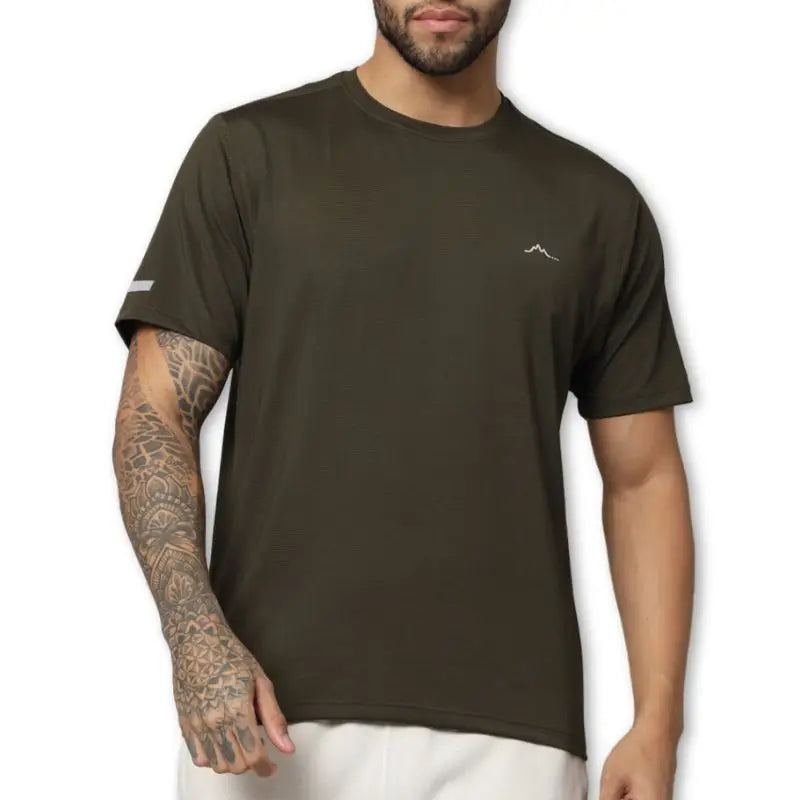Reccy Men’s Athletic Outdoor Ultra light T-shirt - Olive / S - T-shirt