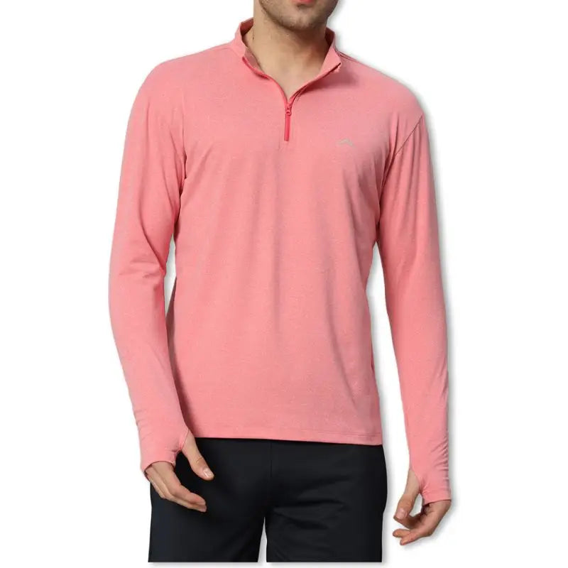 Reccy Men’s Nomadic Ultra-Dry Stretch Full Sleeves T-shirt - Bubblegum / S - T-shirt