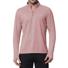 Reccy Mens QZip Flex Tee - Mauve Shadows / S - T-shirt