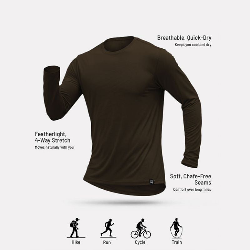 Reccy Men’s Ultralight Active Long Sleeve T-shirt - T-shirt