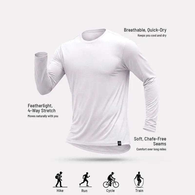 Reccy Men’s Ultralight Active Long Sleeve T-shirt - T-shirt