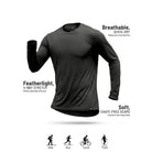 Reccy Men’s Ultralight Active Long Sleeve T-Shirt - T-shirt