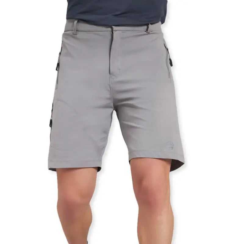 Reccy Men’s UPF 50 Ultra Stretch 5 Pockets Shorts - Techflex Series - Light Grey / S - Shorts