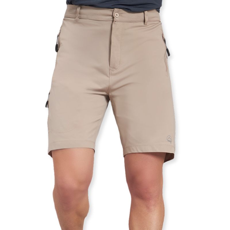 Reccy Men’s UPF 50 Ultra Stretch 5 Pockets Shorts - Techflex Series - Beige / S - Shorts