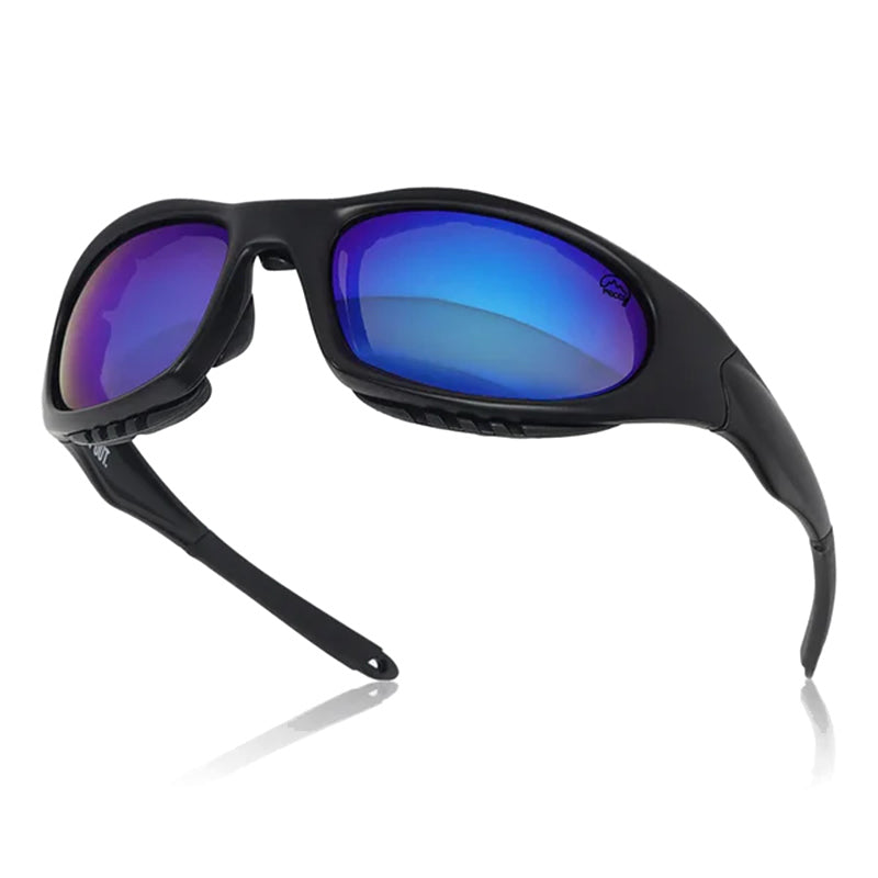 Reccy Unisex SummitShield Polarized 100% UV Protection Sunglasses for Outdoor Adventure & Travel - Blue Revo