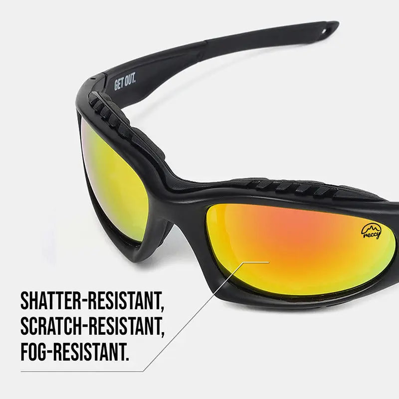 Reccy Unisex SummitShield Polarized 100% UV Protection Sunglasses for Outdoor Adventure & Travel - Sunglasses