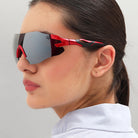 Reccy Unisex TrailGlide Rimless Sports Sunglasses - C3 Revo Polarized UV Protection