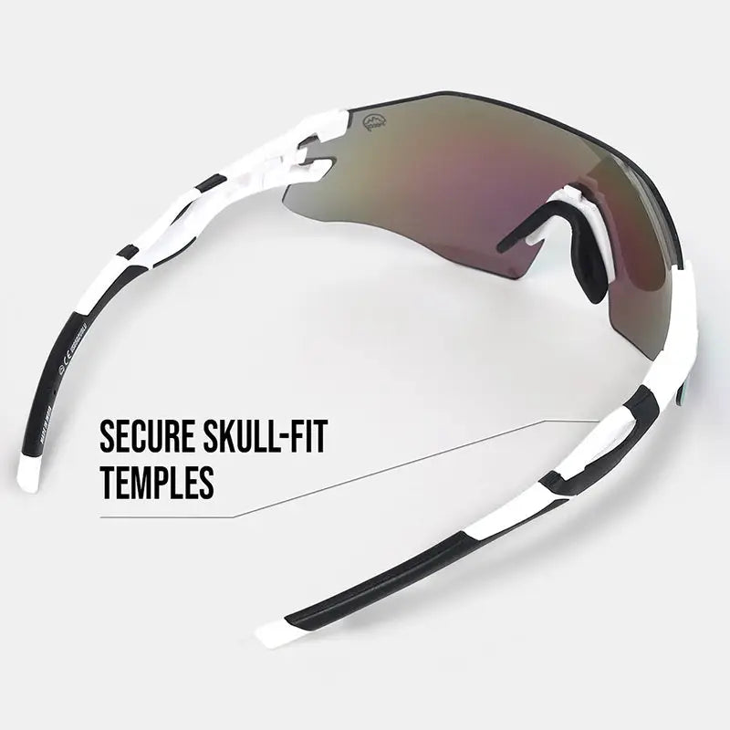 Reccy Unisex TrailGlide Rimless Sports Sunglasses - C3 Revo Polarized UV Protection