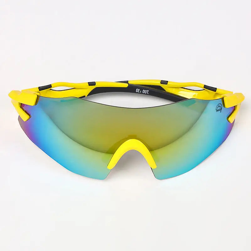 Reccy Unisex TrailGlide Rimless Sports Sunglasses - C3 Revo Polarized UV Protection