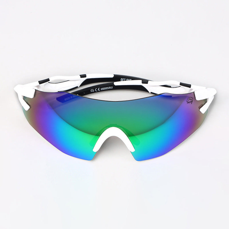 Reccy Unisex TrailGlide Rimless Sports Sunglasses - C3 Revo Polarized UV Protection