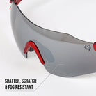 Reccy Unisex TrailGlide Rimless Sports Sunglasses - C3 Revo Polarized UV Protection