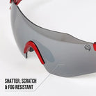 Reccy Unisex TrailGlide Rimless Sports Sunglasses - C3 Revo Polarized UV Protection