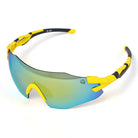 Reccy Unisex TrailGlide Rimless Sports Sunglasses - C3 Revo Polarized UV Protection - Yellow Revo