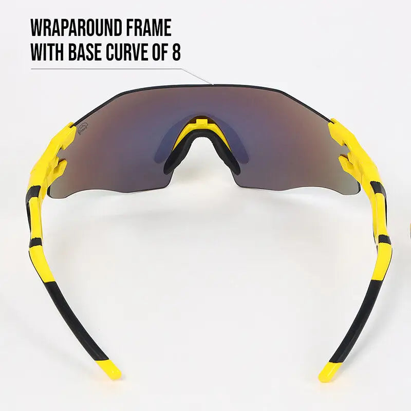 Reccy Unisex TrailGlide Rimless Sports Sunglasses - C3 Revo Polarized UV Protection