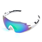 Reccy Unisex TrailGlide Rimless Sports Sunglasses - C3 Revo Polarized UV Protection - Blue Revo