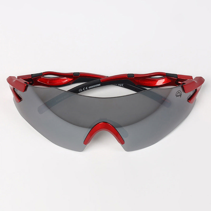 Reccy Unisex TrailGlide Rimless Sports Sunglasses - C3 Revo Polarized UV Protection