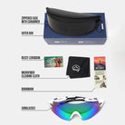 Reccy Unisex TrailGlide Rimless Sports Sunglasses - C3 Revo Polarized UV Protection