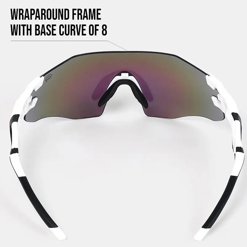 Reccy Unisex TrailGlide Rimless Sports Sunglasses - C3 Revo Polarized UV Protection