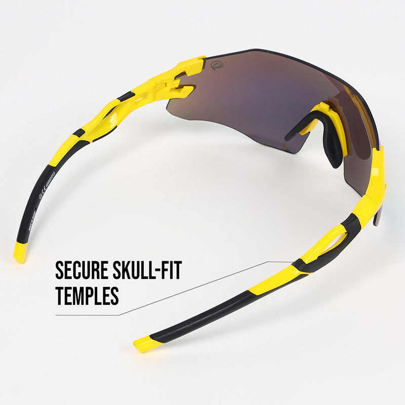 Reccy Unisex TrailGlide Rimless Sports Sunglasses - C3 Revo Polarized UV Protection